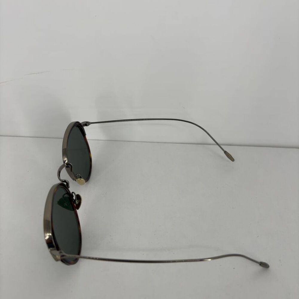 Giorgio Armani Round Metal and Tortoise Sunglasses - Picture 3 of 5